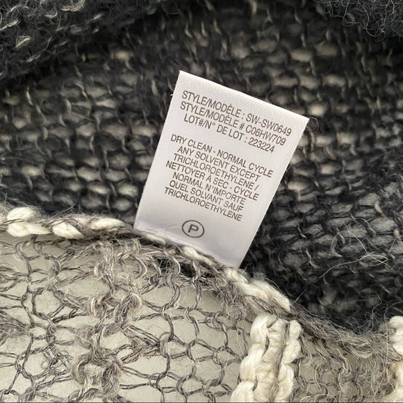 Helmut Lang || Striped Silk + Alpaca Blend Sweater - Picture 8 of 8